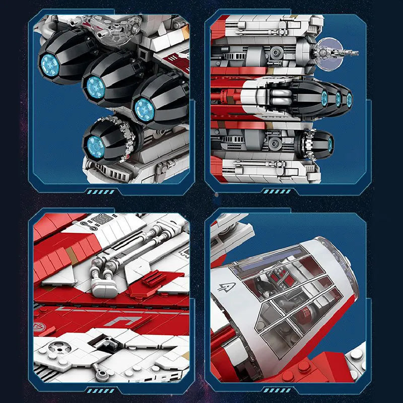 Building Blocks Star Wars MOC UCS T6 Shuttle Spacecraft Bricks Toy Construction Set Toys - 5