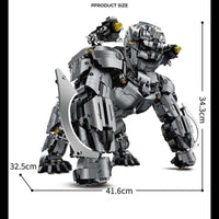 Thumbnail for Building Blocks Movie Expert MOC Transform Super King Kong Bricks Toy Construction Set Toys - 3