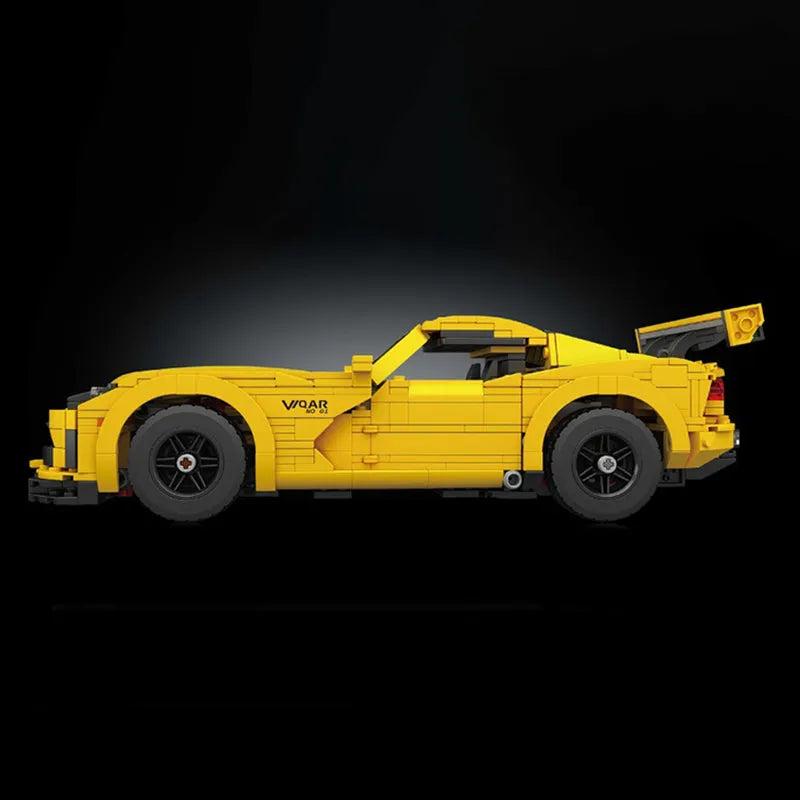 Building Blocks Tech MOC Dodge Viper Racing Sports Car Bricks Toy - 4