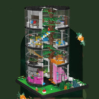 Thumbnail for Building Blocks Creator Expert MOC City Transparent Tower Bricks Toy Construction Set Toys - 7