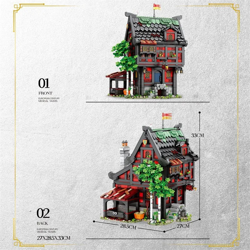 Building Blocks Creator Expert MOC European Century Bricks Toy Construction Set Toys - 6