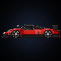 Thumbnail for Building Blocks Tech MOC Supercar Pagani Zonda R Racing Car Bricks Toy - 2