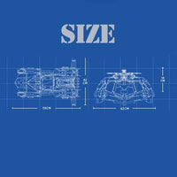 Thumbnail for Building Blocks Technic MOC SUGO Asurada GSX Sports Car Bricks Toy Construction Set Toys - 6