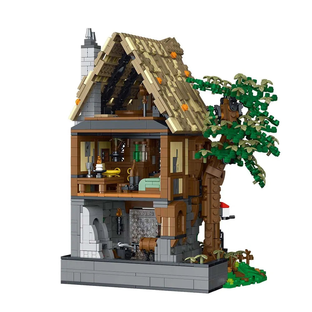 Building Blocks Creator Expert MOC Medieval Black Smith Bricks Toy Construction Set Toys - 1