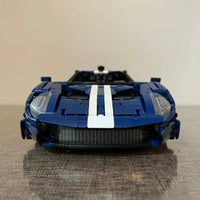 Thumbnail for Building Blocks Technic MOC 2022 Ford GT Classic Racing Car Bricks Toy - 2