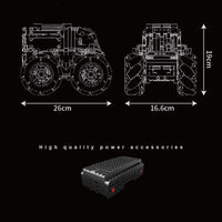 Thumbnail for Building Blocks Tech MOC RC Motorized Off Road ATV Bricks Toy Construction Set Toys - 5