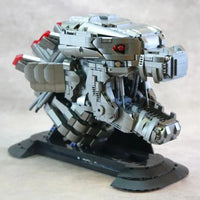 Thumbnail for Building Blocks MOC Ideas Experts King Kong Head Mecha Bricks Toy - 9