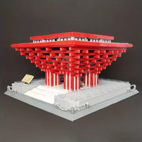 Thumbnail for Building Blocks Architecture Famous China Pavilion At Expo Bricks Toy 7210 - 1