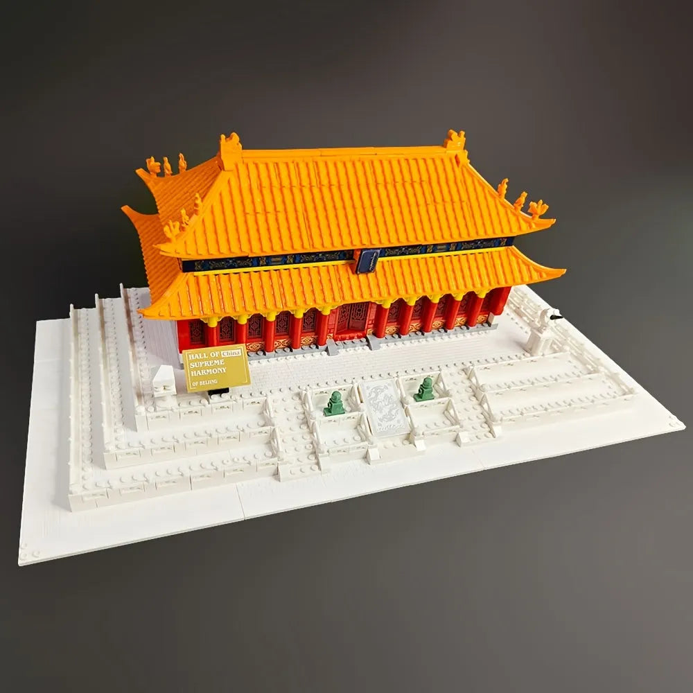 Building Blocks Architecture City Palace Of Harmony Bricks Toys - 13