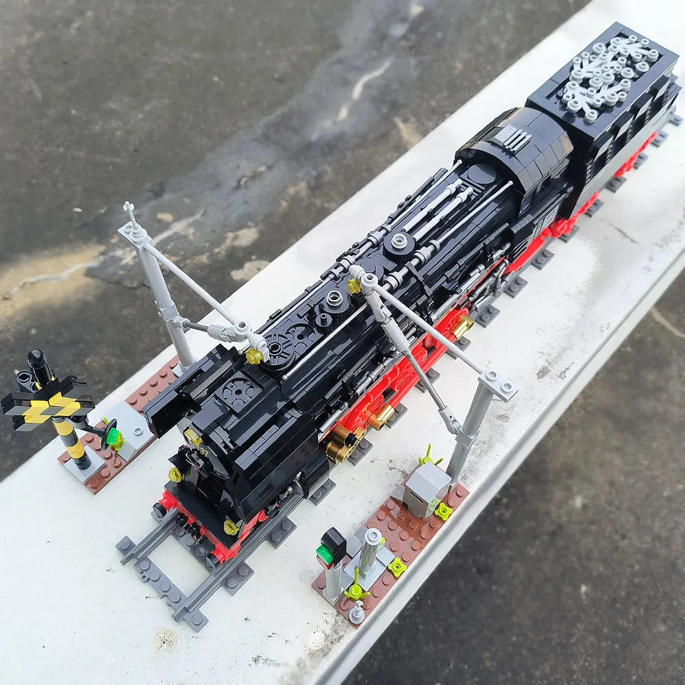 Building Blocks Tech MOC City BR01 Simulation Train Bricks Toy Construction Set Toys - 7