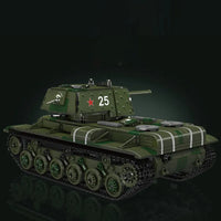 Thumbnail for Building Blocks Military Motorized KV-1 Heavy Tank Bricks Toy Construction Set Toys - 2
