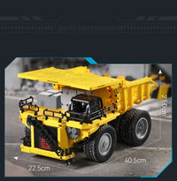 Thumbnail for Building Blocks Tech MOC Motorized CR240E Mining Dump Truck Bricks Toy - 7