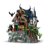 Thumbnail for Building Blocks Creator Expert MOC Medieval Witch House Bricks Toy - 1