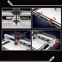 Thumbnail for Building Blocks Technic Expert Motorized Plotter Bricks Toy Construction Set Toys - 7