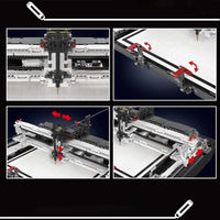 Thumbnail for Building Blocks Technic Expert Motorized Plotter Bricks Toy - 7