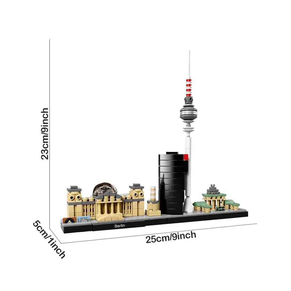 Building Blocks MOC Architecture Berlin Skyline Bricks Toy - 1