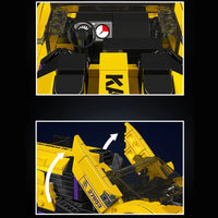 Thumbnail for Building Blocks Tech Mini Veneno Speed Car Champions Bricks Toy Construction Set Toys - 3