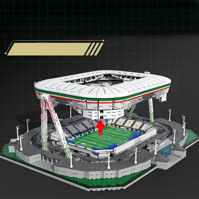 Building Blocks Creator Expert MOC Juventus Allianz Stadium Bricks Toy - 12