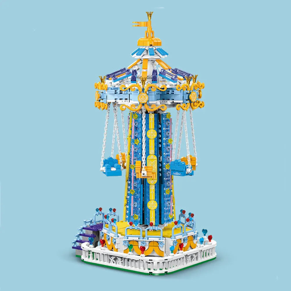 Building Blocks Creator Expert MOC Rotating Windmill Bricks Toy Construction Set Toys - 3