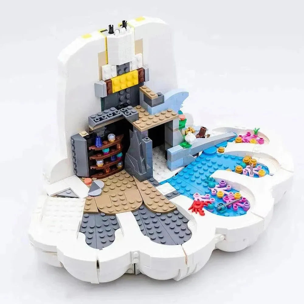 Building Blocks Expert Creator The Little Mermaid Royal Clamshell Bricks Toy Construction Set Toys - 1