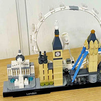 Thumbnail for Building Blocks Architecture MOC London Skyline Bricks Toy Construction Set Toys - 4