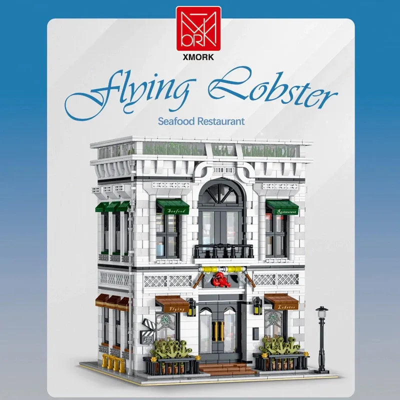 Building Blocks Creator Expert City MOC Seafood Restaurant Bricks Toy - 3