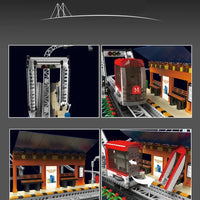Thumbnail for Building Blocks Tech City Motorized Urban Railcar Bricks Toy - 6