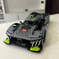 Thumbnail for Building Blocks Tech MOC Le Mans Hybrid Hypercar Racing Car Bricks Toy - 4