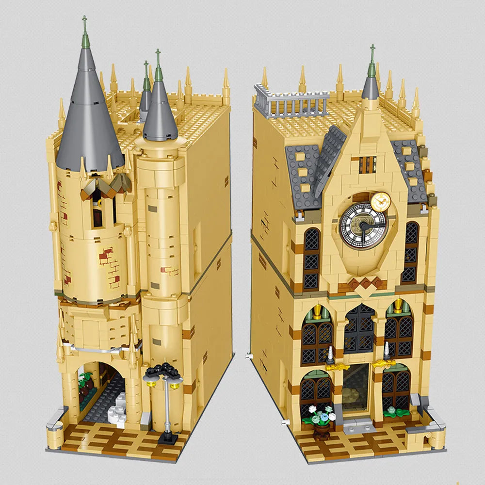 Building Blocks Harry Potter MOC Hogwarts Magic Clock Tower Bricks Toy - 4