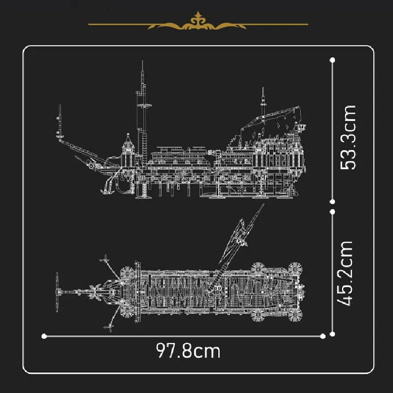 Building Blocks Pirates of Caribbean MOC Silent Mary Bricks Toy Construction Set Toys - 7