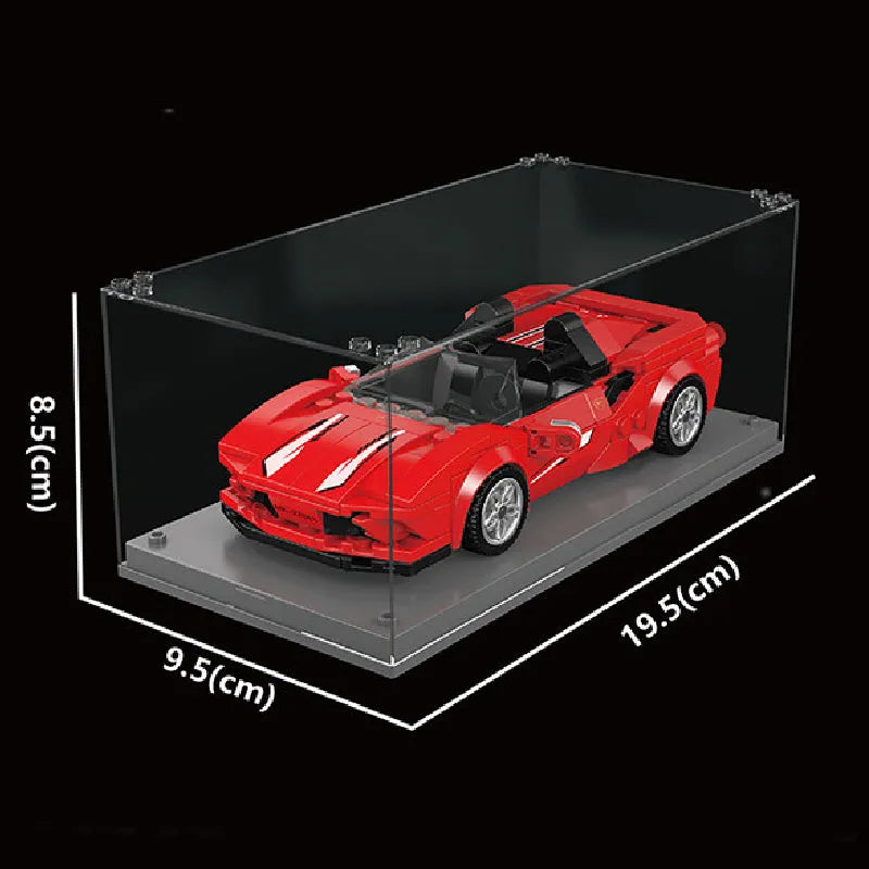 Building Blocks Tech Mini Ferrari F8 Speed Champions Racers Bricks Toy Construction Set Toys - 4