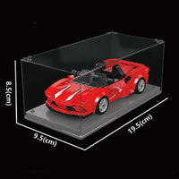 Thumbnail for Building Blocks Tech Mini Ferrari F8 Speed Champions Racers Bricks Toy Construction Set Toys - 4