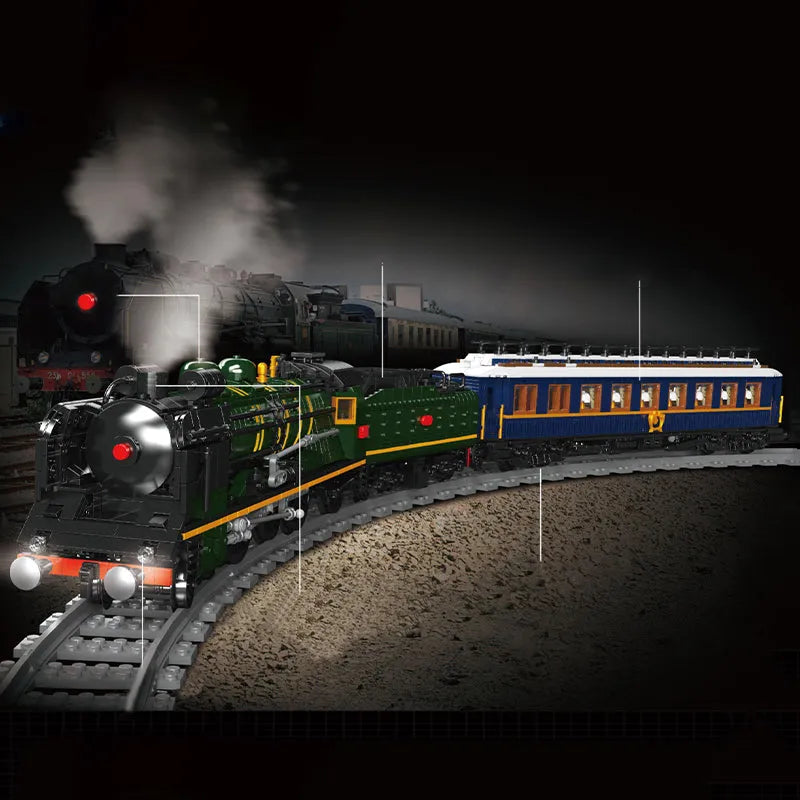 Building Blocks Orient Express French Railways SNCF 231 Steam Locomotive Bricks Toy Construction Set Toys - 2