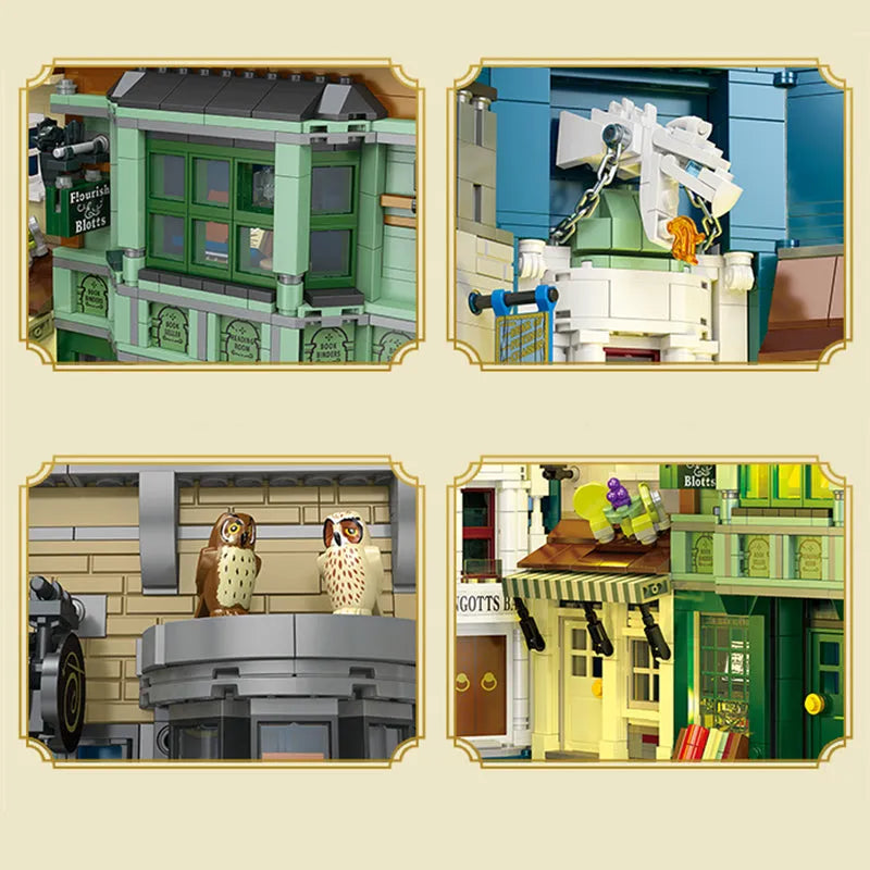 Building Blocks Harry Potter Wand Shop Wizard Books Bricks Toy Construction Set Toys - 3