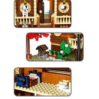 Thumbnail for Building Blocks Creator Expert MOC Forest Cabin Bricks Toy Construction Set Toys - 4