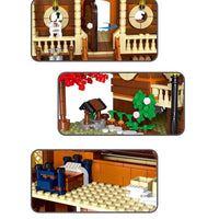Thumbnail for Building Blocks Creator Expert MOC Forest Cabin Bricks Toy - 4