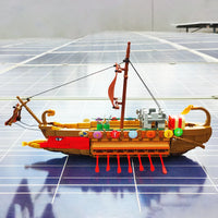 Thumbnail for Building Blocks Creator Experts Boat MOC The Spartan Ship Bricks Toys Construction Set Toys - 3