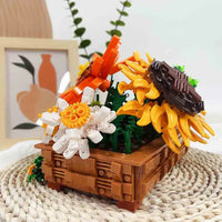 Thumbnail for Building Blocks Creator Expert MOC Creeper Plant Potted Bricks Toy Construction Set Toys - 7