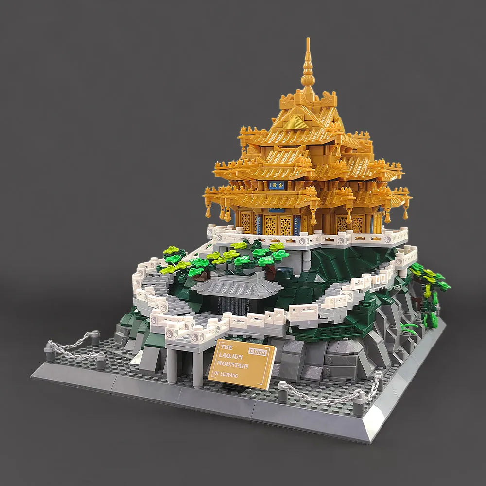 Building Blocks Architecture Famous China LAOJUN Mountain Bricks Toy - 12