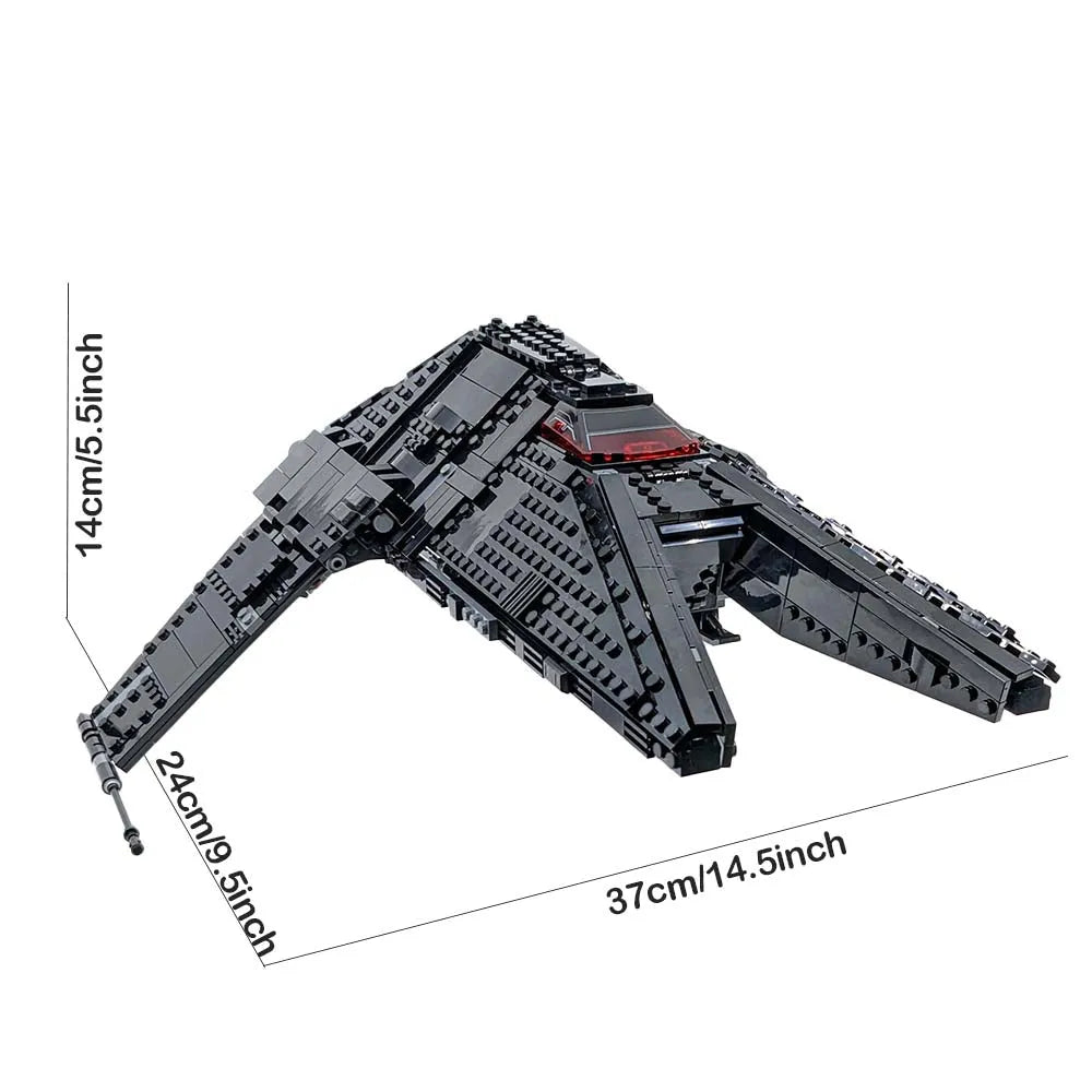 Building Blocks Star Wars MOC Inquisitor Transport Scythe Bricks Toy - 3