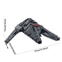 Thumbnail for Building Blocks Star Wars MOC Inquisitor Transport Scythe Bricks Toy - 3