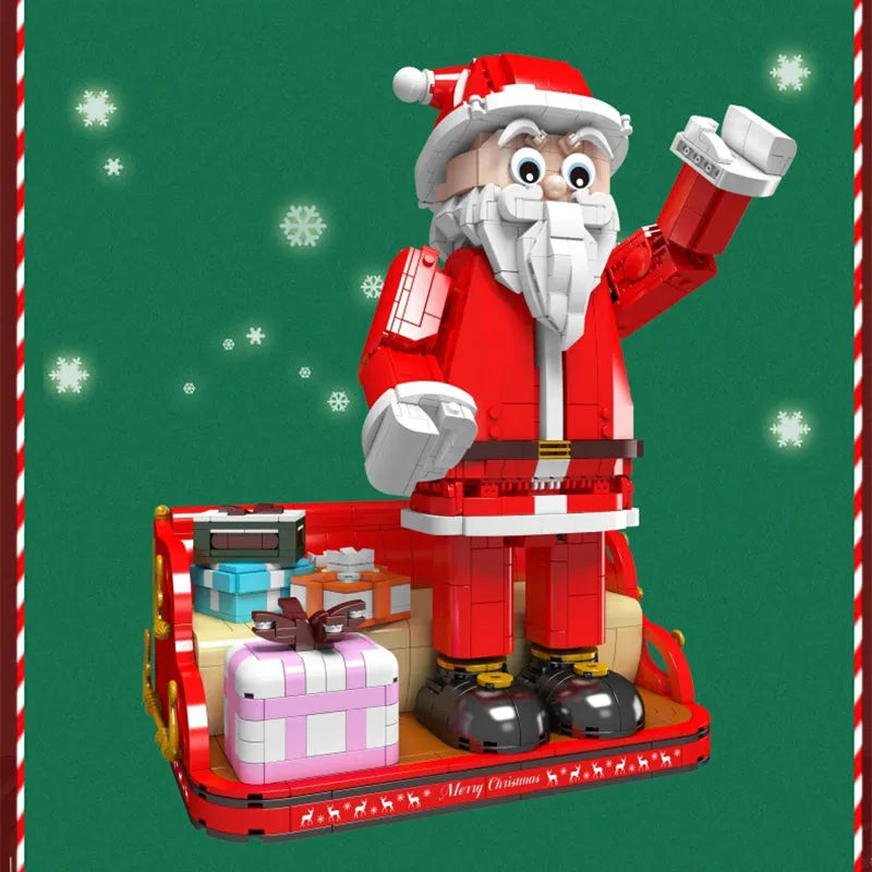Santa Brick Creator Expert MOC Santa Claus Building Blocks Toy