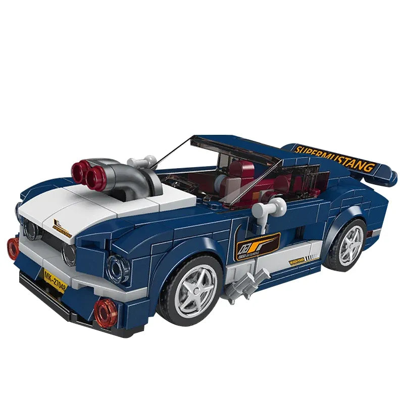 Building Blocks Tech Mini Mustang 1967 Speed Champions Car Bricks Toy Construction Set Toys - 1