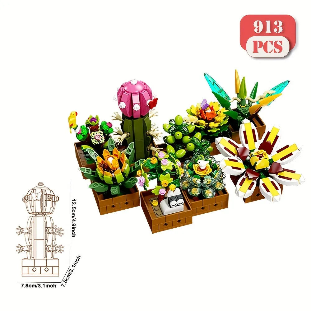 Building Blocks Creator Expert Ideas Botanical Garden Bricks Toy - 3