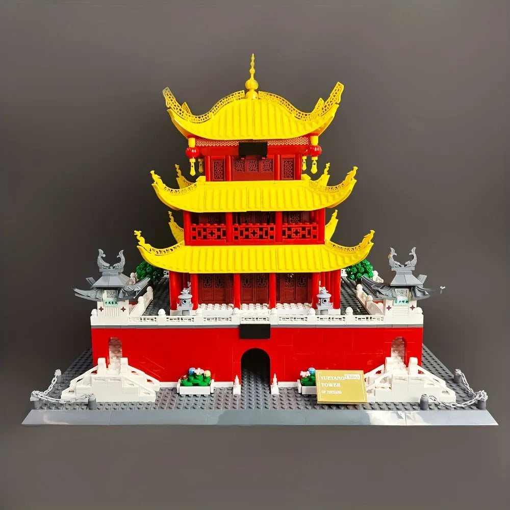 Building Blocks Creator Expert MOC China Yueyang Tower Bricks Toy Construction Set Toys - 8