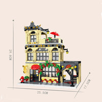 Thumbnail for Building Blocks Creator Expert MOC City Restaurant Block Module Bricks Toy - 3