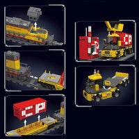 Thumbnail for Building Blocks Tech EMD SD40-2 Diesel Locomotive RC Train Bricks Toy - 5