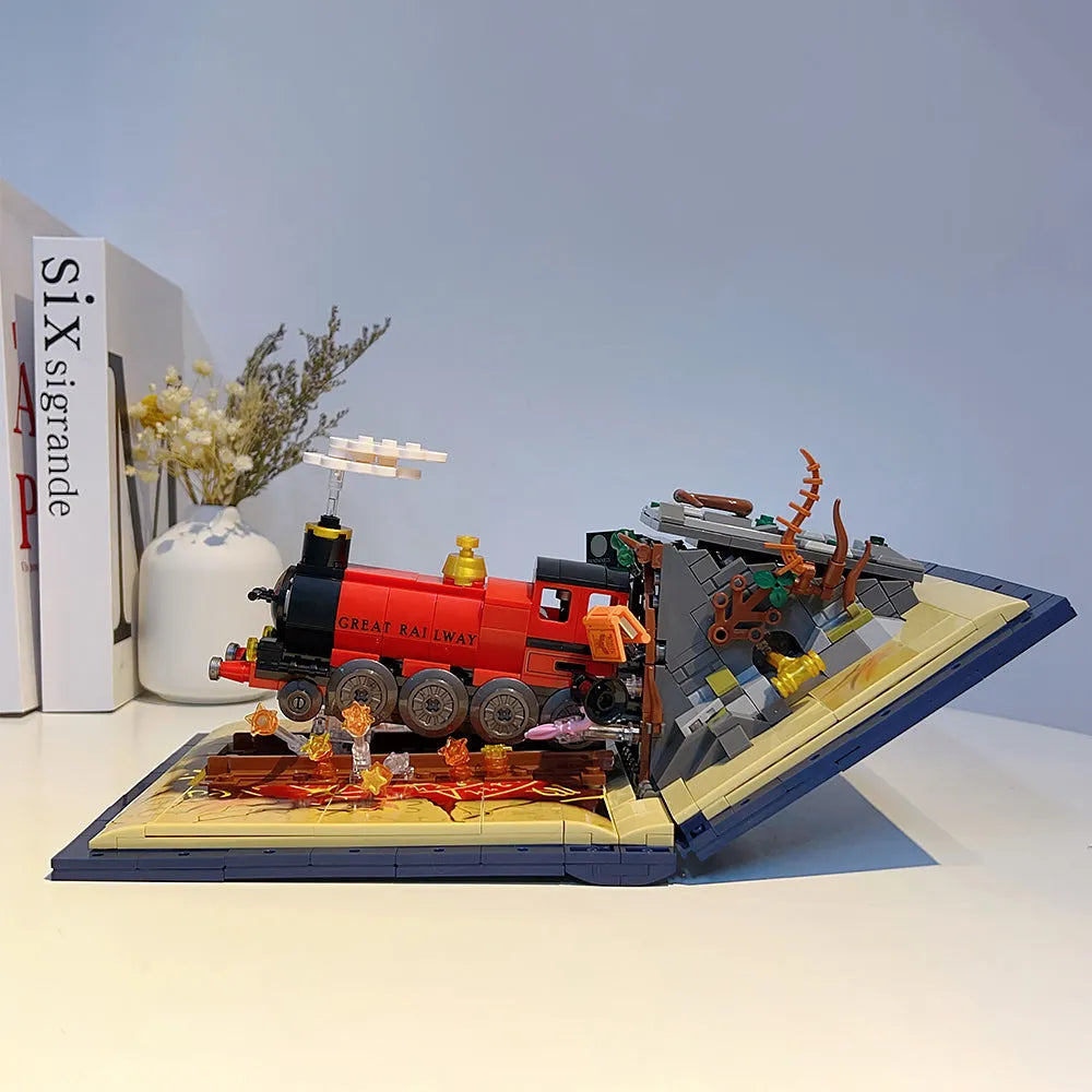 Building Blocks Harry Potter MOC Hogwarts Express Train Bricks Toy - 4