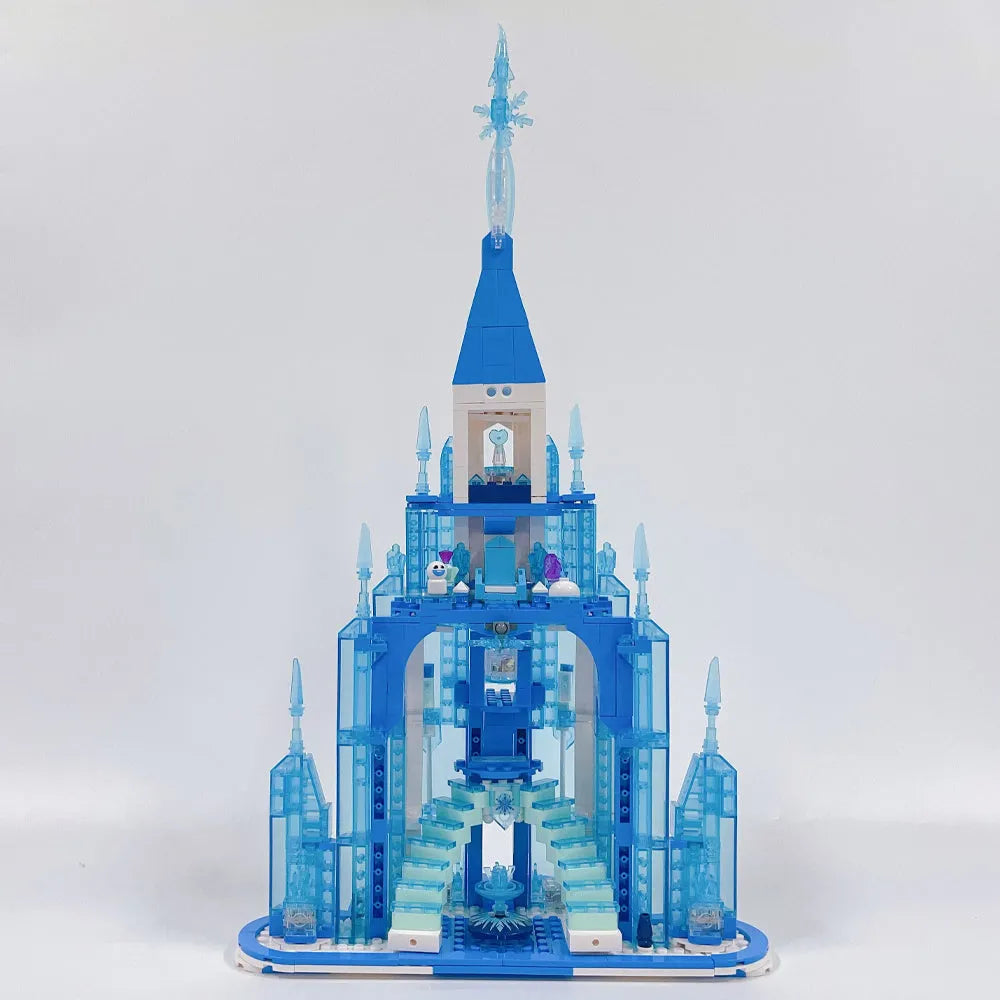 Building Blocks Creative MOC Expert Frozen Ice Castle Bricks Toy - 4
