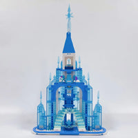 Thumbnail for Building Blocks Creative MOC Expert Frozen Ice Castle Bricks Toy - 4